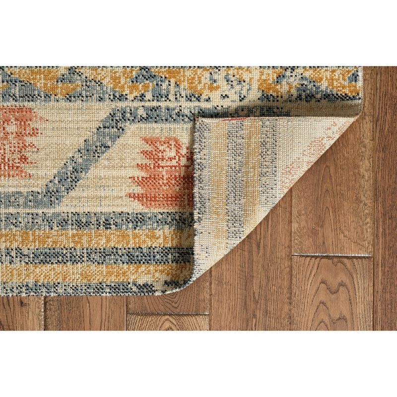 Great Zero Barlow Rug Off White/Red - Linon, 4 of 11