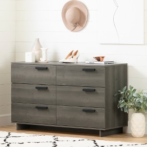 Cavalleri 6 Drawer Double Dresser Gray Maple - South Shore - 1 of 4