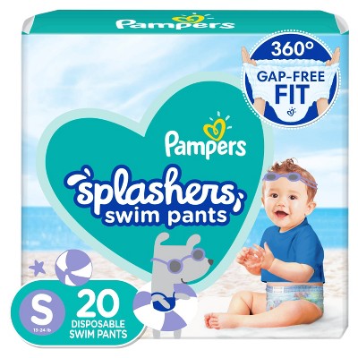 Pampers Splashers Disposable Swim Pants - Size S (20ct)