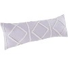 Sweet Jojo Designs Gender Neutral Body Pillow Cover (Pillow Not Included) 54in.x20in. Boho Fringe Purple Ivory - 2 of 4