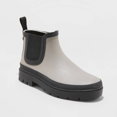 target black chelsea boots