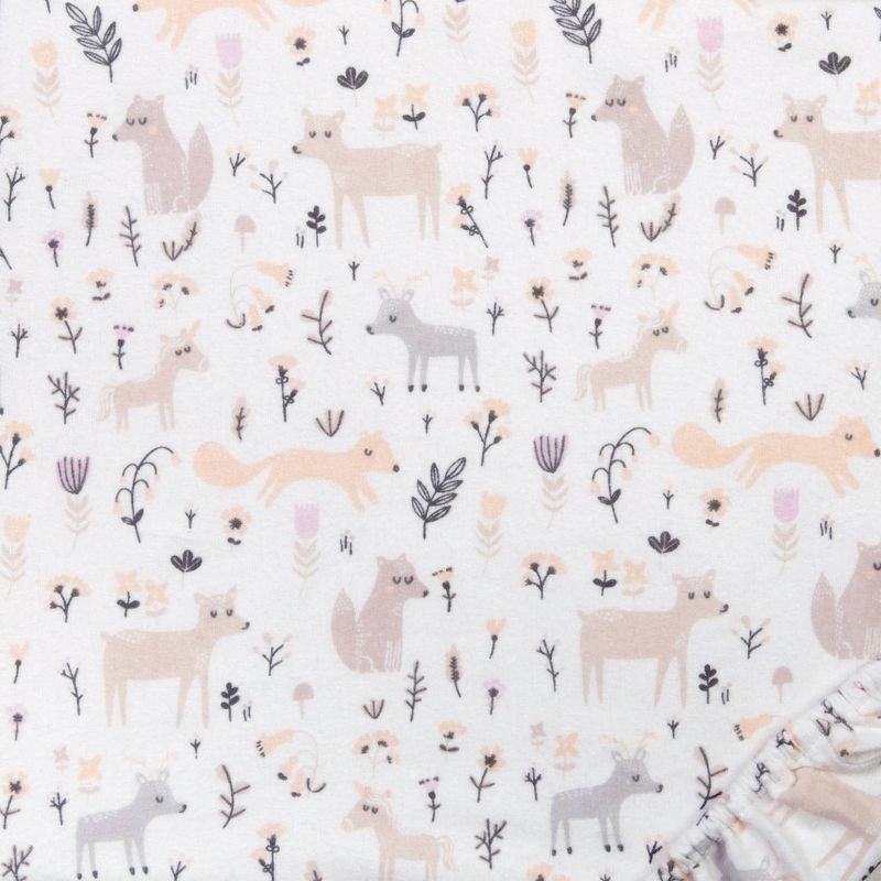 Trend Lab Mystical Forest Flannel Fitted Crib Sheet, 4 of 5