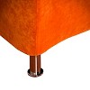 Modern Orange Microfiber Accent Chair - Orange - Christopher Knight Home - 3 of 4