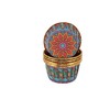 Unique Bargains Cupcake Liners Bohemian Pattern Magenta Colorway Disposable Laminated Paper 2.76"x1.54" 50 Pcs - 3 of 4