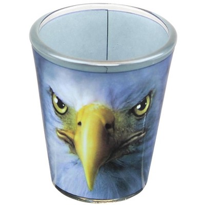 Just Funky Eagle Face 2oz Shot Glass