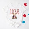 Simply Sage Market Women's USA Bear Short Sleeve Graphic Tee - 3 of 4