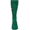 Memoi Men's Golfer Santa Holiday Crew Socks Green 10-13 - 2 of 4