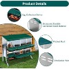 GAOMON Metal Chicken Nesting Box, 2 Layer Hen Nest Box, Roll Away Eggs Laying Boxes,Cleanable Pull Out Hen Roosting Boxes - 2 of 4