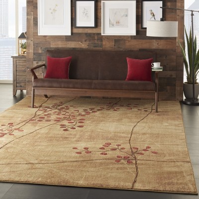 Latte Brown Handmade Synthetic XXXL Rectangular Area Rug