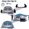 Whizmax Camping Tent with Rainfly, Easy Set up Person for Hiking Backpacking Traveling Outdoor, Light Blue - 4 of 4