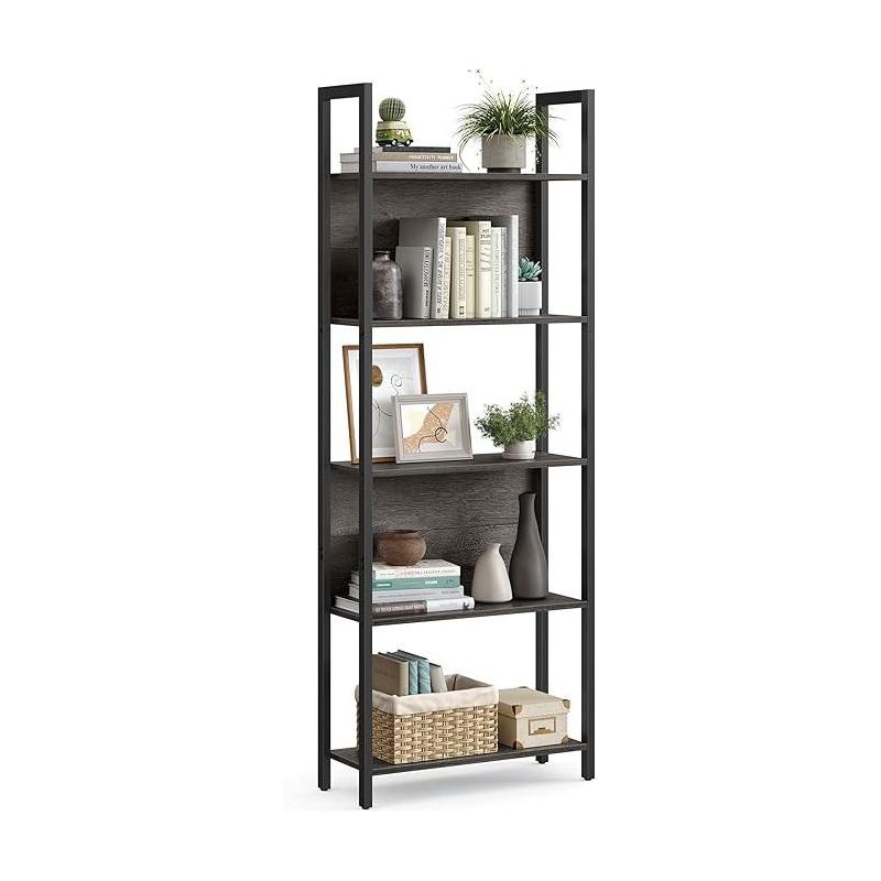 VASAGLE ALINRU Storage Shelf 5 Shelf Bookshelf for Living Room Entryway Office, 1 of 9