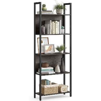 VASAGLE ALINRU Storage Shelf 5 Shelf Bookshelf for Living Room Entryway Office