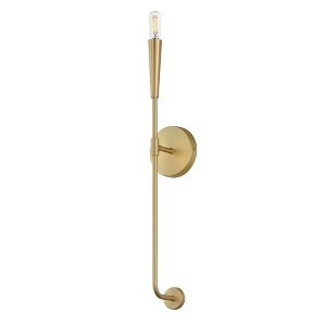 Maxim Lighting Vela 1 - Light Wall Light in  Satin Brass - 1 of 4