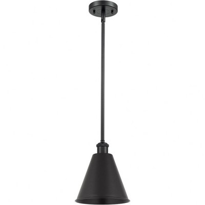 Innovations Lighting Ballston Cone 1 - Light Pendant in  Matte Black