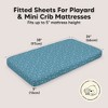 KeaBabies Mini Crib Sheets for Baby Girls, Boys, 2-Pack Soothe Pack and Play Sheets Fitted, Organic Pack N Play Mattress Sheet - 3 of 4