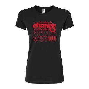 Women's - Instant Message - Okay To Change Fitted Graphic T-Shirt - 1 of 4