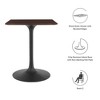 Modway Lippa 24” Square Wood Dining Table - 4 of 4