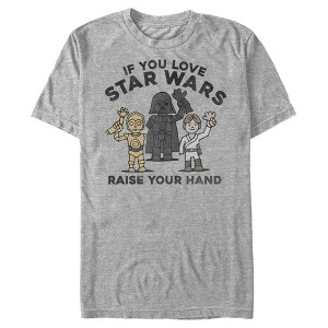 Men's Star Wars Raise Your Hand Cartoon T-Shirt - 1 of 4
