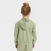 Toddler Girls' Zip-Up French Terry Hoodie - Cat & Jack™ - 2 of 3