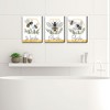 Big Dot of Happiness Little Bumblebee - Bee Kids Bathroom Rules Wall Art - 7.5 x 10 inches - Set of 3 Signs - Wash, Brush, Flush - 2 of 4