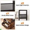 Modern Farmhouse Bookcase w/ Drawers - 70.87"H Brown Woodgrain Display Storage for Bedroom, Living Room, Home Office, Brown - 4 of 4