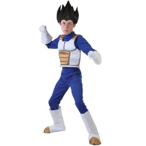 HalloweenCostumes.com X Large  Boy  Dragon Ball Z Boys Vegeta Costume., Blue/White/Purple - 1 of 2