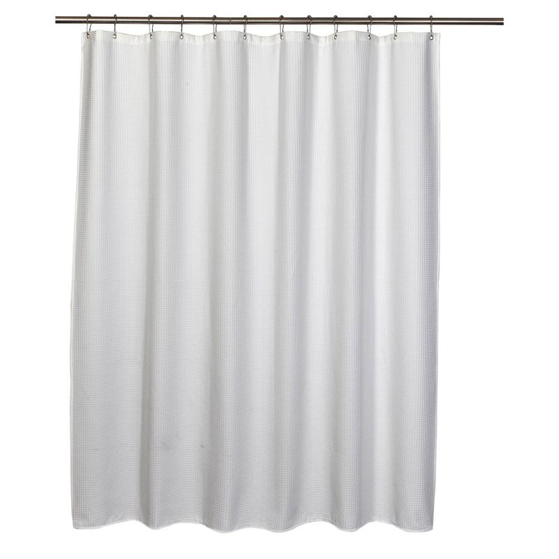 Quaker Waffle Shower Curtain White - Moda at Home, 4 of 6