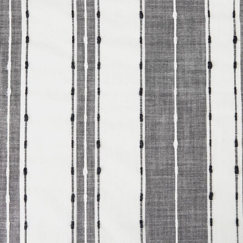 Slub Texture Stripe Cotton Curtain - Archaeo, 6 of 9