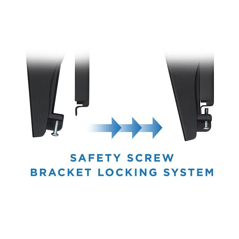 Mount-It! Low-Profile Tilting TV Wall Mount Bracket For 32 - 60 inch LCD, LED, OLED, 4K or Plasma Flat Screen TVs, 175 Lbs. Capacity, 1.5 Inch Profile, 5 of 9