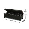Christopher Knight Home York Contemporary Birch Wood Upholstered Storage Ottoman - 3 of 4