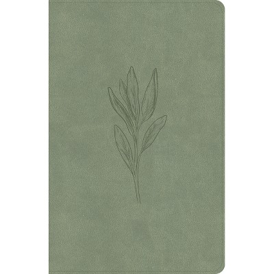 KJV Thinline Bible, Sage Suedesoft Leathertouch - by  Holman Bible Publishers (Leather Bound)