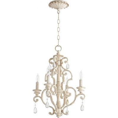 Quorum Lighting San Miguel 4-Light Chandelier, 16 Width, Persian White