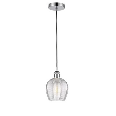 Norfolk - 1 Light Cord Hung Mini Pendant In Industrial Style-9.63 Inches Tall and 5.75 Inches Wide