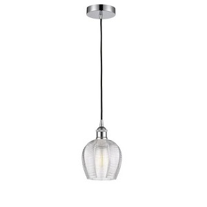 Norfolk - 1 Light Cord Hung Mini Pendant In Industrial Style-9.63 Inches Tall and 5.75 Inches Wide - 1 of 1