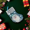 Unique Bargains Christmas Stockings Fabric Blue 9.25"x6.69" 1 Pc - 2 of 4