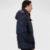 Canada Weather Gear Men's Heavyweight Puffer Jacket with Hood – Winter Coat with Orange Trim, Insulated Windproof Outerwear - 2 of 4