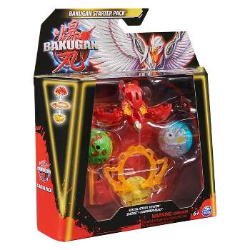 Bakugan Starter Pack - Diamond Dragonoid Ultra and 2 Bakugan Collectible  Action Figures