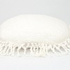 Parkland Collection,Transitional Solid White Round 18" X 18" Pillow - 3 of 4