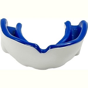 Amber Fight Gear Customizable Mouthpiece for Ultimate Comfort & Protection -Personalized Fit for MMA, Boxing, Martial Arts, Contact Sports, Blue/White - 1 of 4