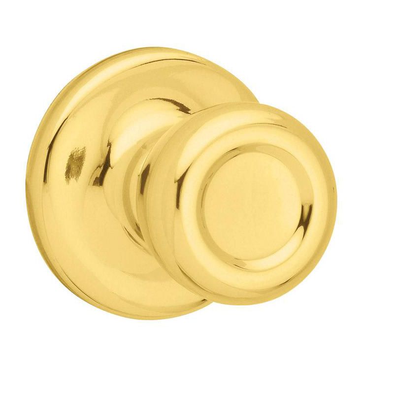 Kwikset-Mobile-Home-Polished-Brass-Passage-Door-Knob-Right-or-Left-Handed, 2 of 5