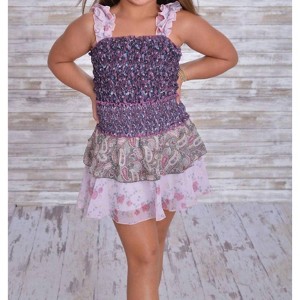 Girl Liberty Ruched Tank Top - flowers by zoe - 1 of 2