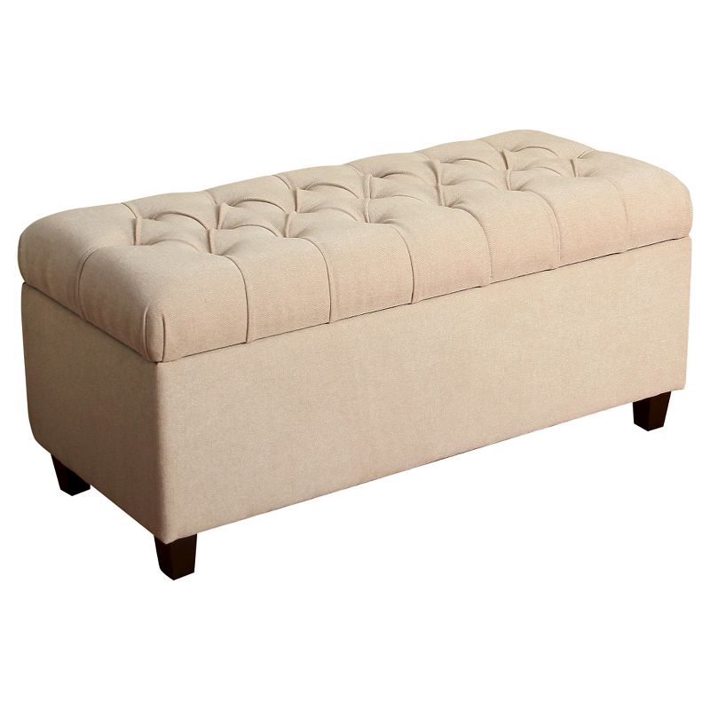Ainsley Button Tufted Storage Bench - HomePop, 1 of 8