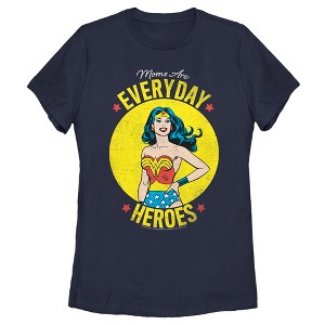 Women's Wonder Woman Moms Are Everyday Heroes T-Shirt - 1 of 4