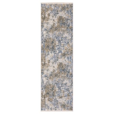 Oriental Weavers Hayden HAY08 Beige/ Blue Indoor Area Rug - 2'3" x 7'6"
