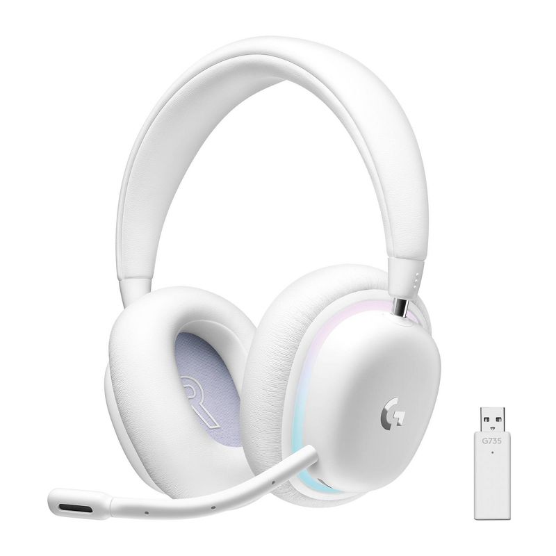 Logitech G735 Wireless Gaming Headset for PC - White, 1 of 11