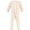 Hudson Baby Infant Girl Cotton Sleep and Play, Bodysuit and Bandana Bib Set, Sunshine Rainbows - 4 of 4