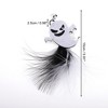 Unique Bargains Portable Cat Playing Rod Replacement Black White 1Pc - 2 of 3