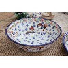 Blue Rose Polish Pottery 204 Vena Large Serving Bowl - 2 of 3