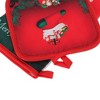 Unique Bargains Oven Mitts and Pot Holder Shoe Christmas Polyester Closed Cell Foam Red - 2 of 4
