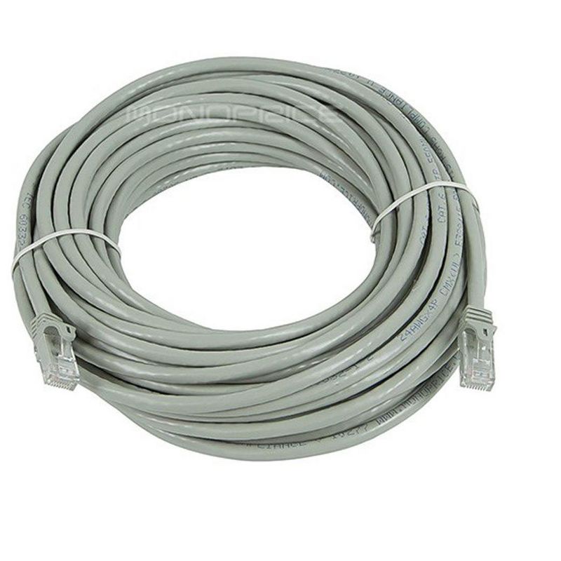 Monoprice Cat6 Ethernet Patch Cable - 50 Feet - Gray | Network Internet Cord - RJ45, Stranded, 550Mhz, UTP, Pure Bare Copper Wire, 24AWG - Flexboot, 4 of 7